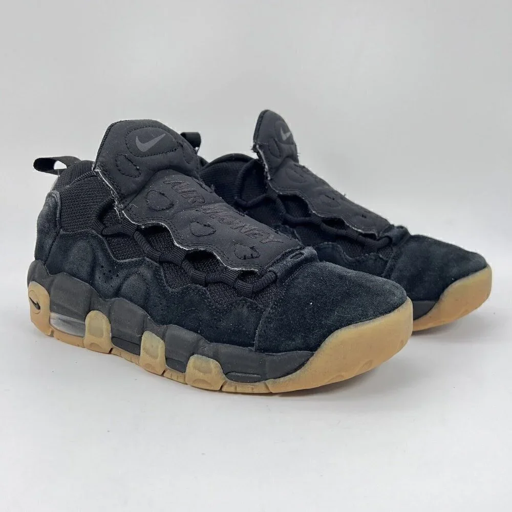 Nike Air Money Black/Black-Gum Light Brown Shoes AQ9350-001 Athletic Youth 5.5Y